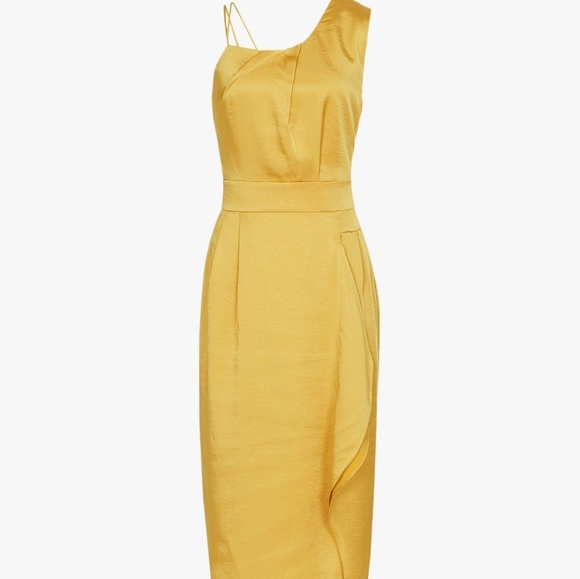 NWT REISS | Sara Satin Cocktail Dress - Picture 2 of 8